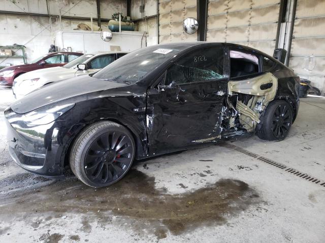TESLA MODEL Y 2022 with VIN 7SAYGDEF0NF546974 - Photo from auction