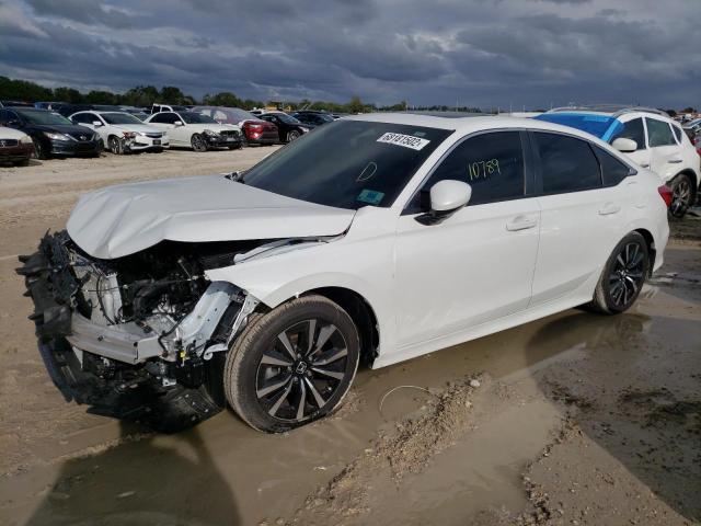 HONDA CIVIC EX 2022 with VIN JHMFE1F75NX008338 - Photo from auction