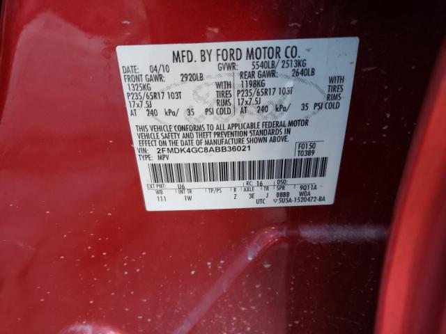 Photo 14 from auction – 2010 FORD EDGE SE with VIN 2FMDK4GC8ABB36021