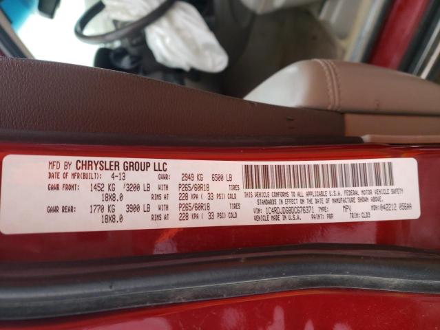 Photo 14 from auction – 2013 DODGE DURANGO CR with VIN 1C4RDJDG8DC676371