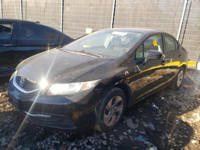 HONDA CIVIC LX 2015 with VIN 19XFB2F50FE289190 - Photo from auction