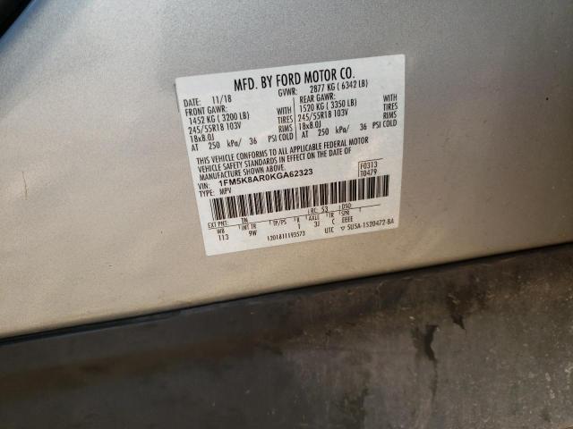 Photo 14 from auction – 2019 FORD EXPLORER P with VIN 1FM5K8AR0KGA62323