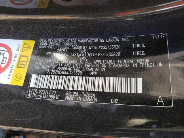 Photo 14 from auction – 2017 LEXUS RX 350 BAS with VIN 2T2BZMCA0HC131629