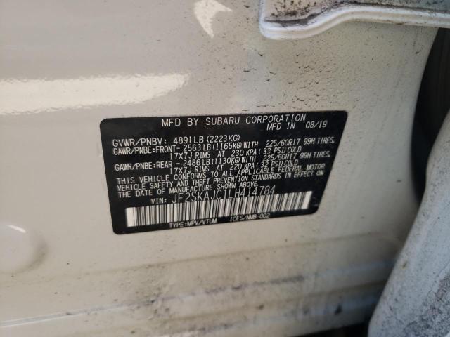 Photo 14 from auction – 2020 SUBARU FORESTER P with VIN JF2SKAJC1LH414784
