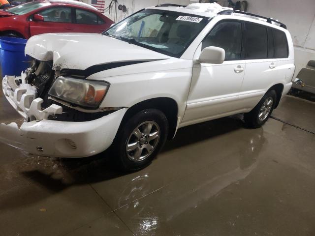 TOYOTA HIGHLANDER 2007 with VIN JTEEP21A670225856 - Photo from auction