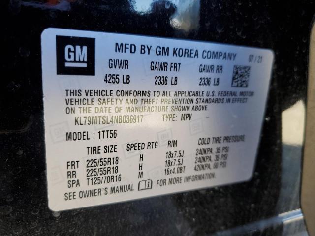 Photo 14 from auction – 2022 CHEVROLET TRAILBLAZE with VIN KL79MTSL4NB036917