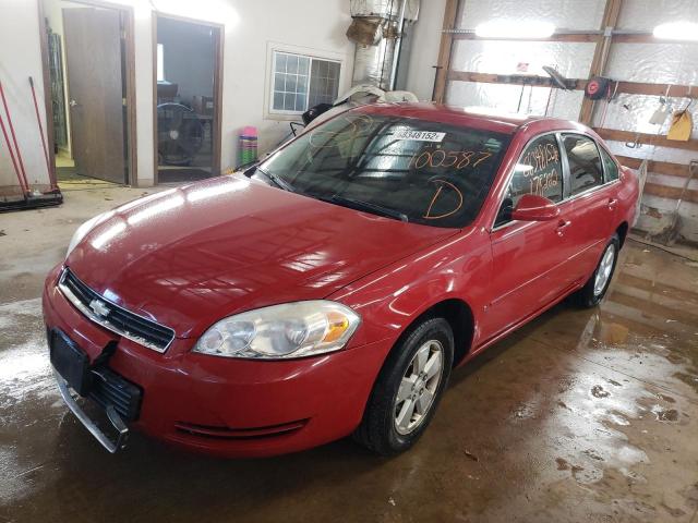 CHEVROLET IMPALA LT 2008 with VIN 2G1WT55N189100587 - Photo from auction