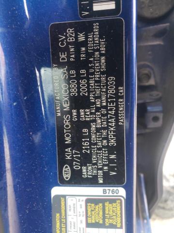 Photo 10 from auction – 2018 KIA FORTE LX with VIN 3KPFK4A74JE178039