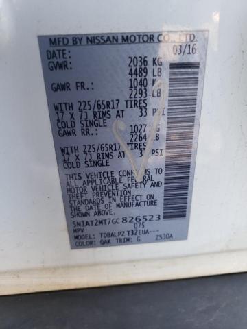 Photo 14 from auction – 2016 NISSAN ROGUE S with VIN 5N1AT2MT7GC826523