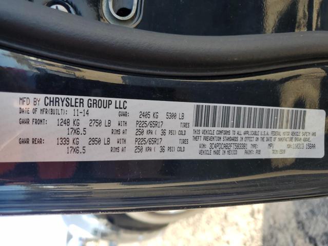 Photo 14 from auction – 2015 DODGE JOURNEY SE with VIN 3C4PDCAB2FT583381