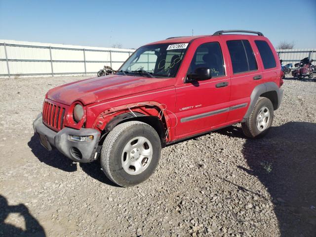 JEEP LIBERTY SP 2003 with VIN 1J4GK48K83W646369 - Photo from auction