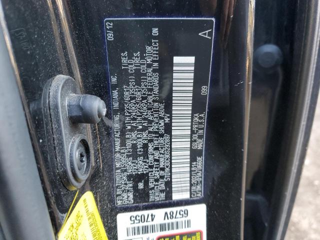 Photo 14 from auction – 2013 TOYOTA SIENNA XLE with VIN 5TDYK3DC9DS292897