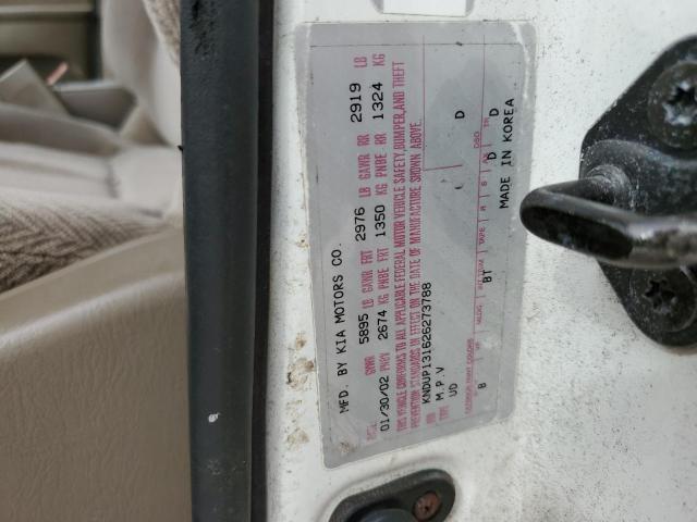 Photo 14 from auction – 2002 KIA SEDONA EX with VIN KNDUP131626273788
