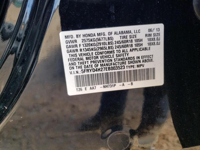 Photo 14 from auction – 2014 ACURA MDX with VIN 5FRYD4H27EB003523