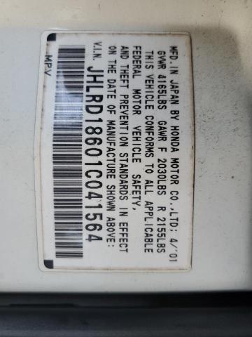 Photo 14 from auction – 2001 HONDA CR-V EX with VIN JHLRD18601C041564