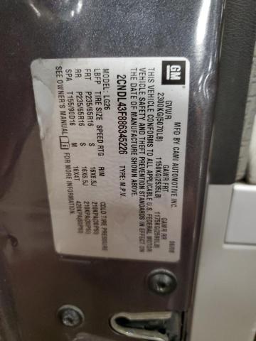 Photo 14 from auction – 2008 CHEVROLET EQUINOX LT with VIN 2CNDL43F886345226