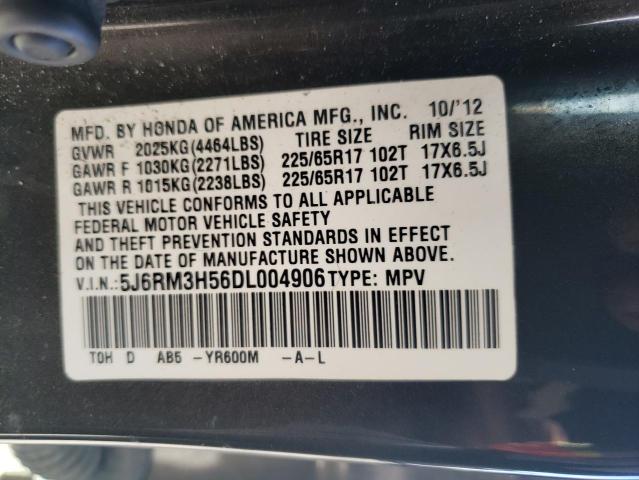 Photo 14 from auction – 2013 HONDA CR-V EX with VIN 5J6RM3H56DL004906