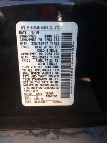 Photo 14 from auction – 2016 NISSAN ROGUE S with VIN JN8AT2MT3GW005913
