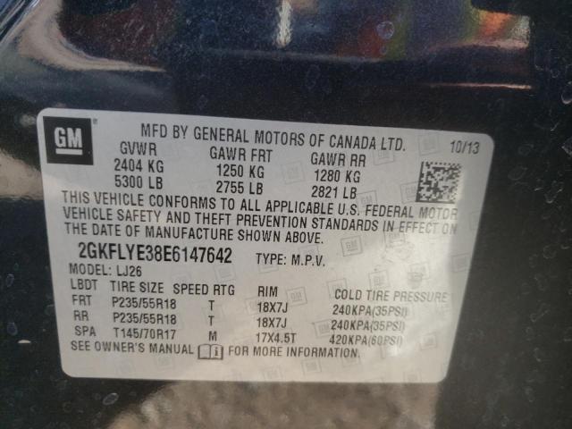 Photo 14 from auction – 2014 GMC TERRAIN SL with VIN 2GKFLYE38E6147642