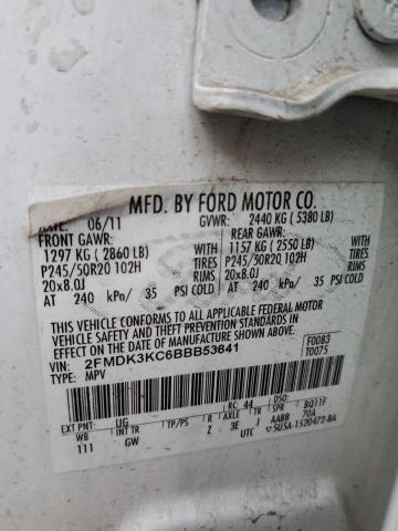 Photo 14 from auction – 2011 FORD EDGE LIMIT with VIN 2FMDK3KC6BBB53841