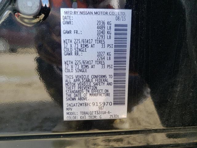 Photo 14 from auction – 2015 NISSAN ROGUE S with VIN 5N1AT2MT8FC915970
