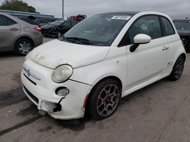 FIAT 500 2012 with VIN 3C3CFFBR6CT110413 - Photo from auction
