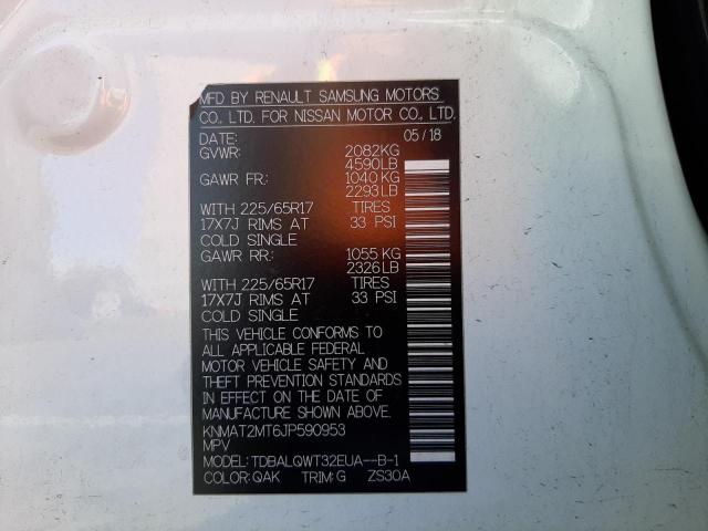Zdjęcie 14 z aukcji – 2018 NISSAN ROGUE S z VIN KNMAT2MT6JP590953