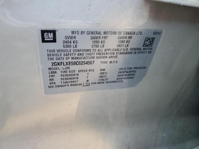 Photo 14 from auction – 2012 GMC TERRAIN SL with VIN 2GKFLXE58C6294567