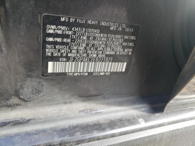 Foto 14 de la subasta – 2014 SUBARU XV CROSSTR con VIN JF2GPAKC1E8221821