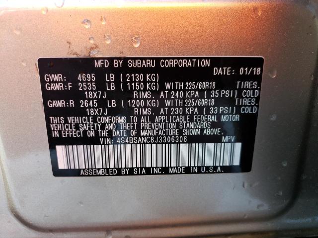 Photo 14 from auction – 2018 SUBARU OUTBACK 2. with VIN 4S4BSANC8J3306306