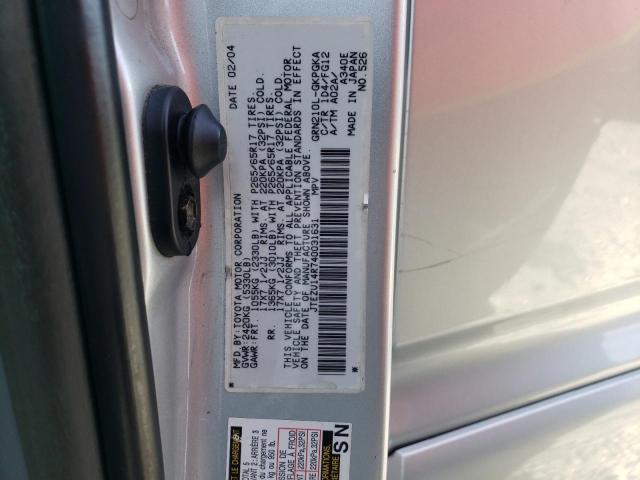 Photo 14 from auction – 2004 TOYOTA 4RUNNER SR with VIN JTEZU14R740031631