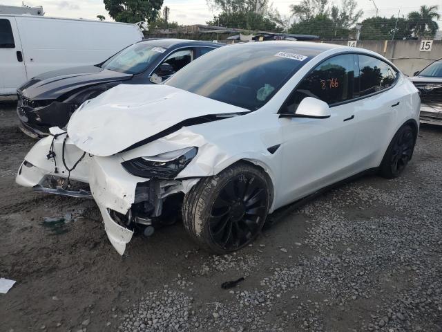 TESLA MODEL Y 2022 with VIN 7SAYGDEF3NF449025 - Photo from auction