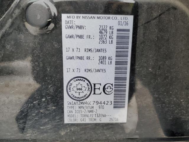 Photo 14 from auction – 2016 NISSAN ROGUE S with VIN 5N1AT2MV4GC794423