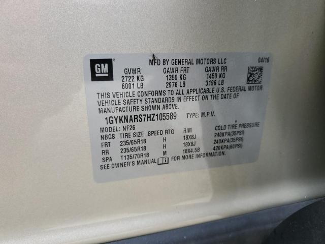Photo 14 from auction – 2017 CADILLAC XT5 with VIN 1GYKNARS7HZ105589