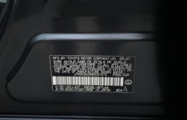 Photo 10 from auction – 2008 LEXUS IS 250 with VIN JTHCK262482021072