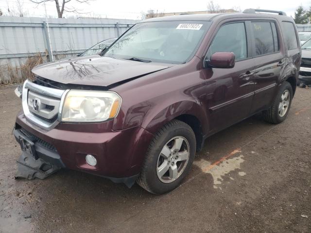 HONDA PILOT EX 2011 with VIN 5FNYF4H43BB072539 - Photo from auction