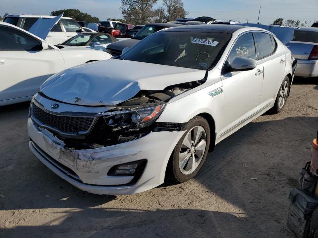 KIA OPTIMA HYB 2014 with VIN KNAGN4AD8E5073116 - Photo from auction