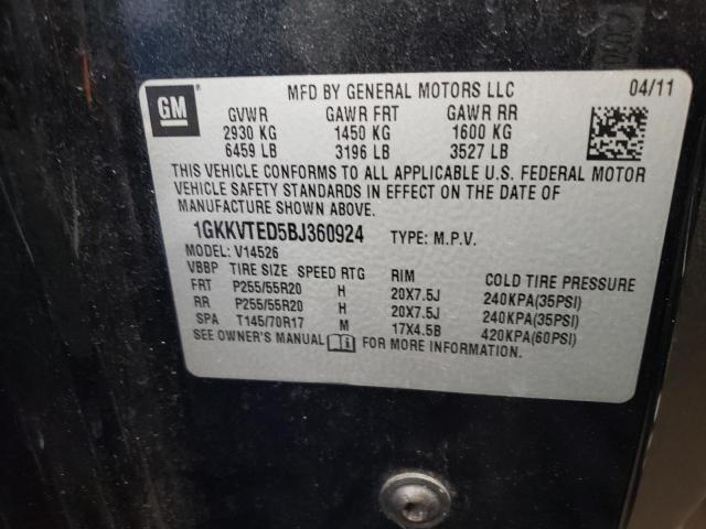Foto 14 de la subasta – 2011 GMC ACADIA DEN con VIN 1GKKVTED5BJ360924