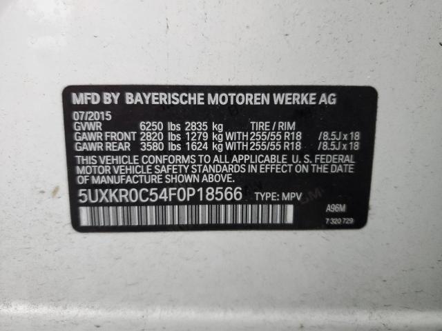 Photo 14 from auction – 2015 BMW X5 XDRIVE3 with VIN 5UXKR0C54F0P18566
