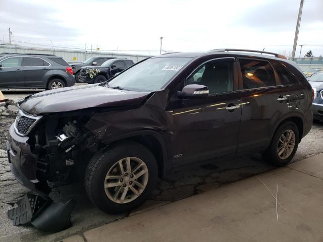 KIA SORENTO LX 2014 with VIN 5XYKTCA65EG525013 - Photo from auction