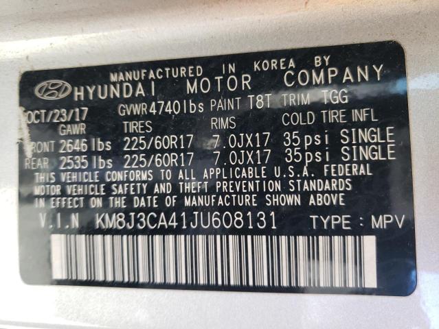 Photo 14 from auction – 2018 HYUNDAI TUCSON SEL with VIN KM8J3CA41JU608131