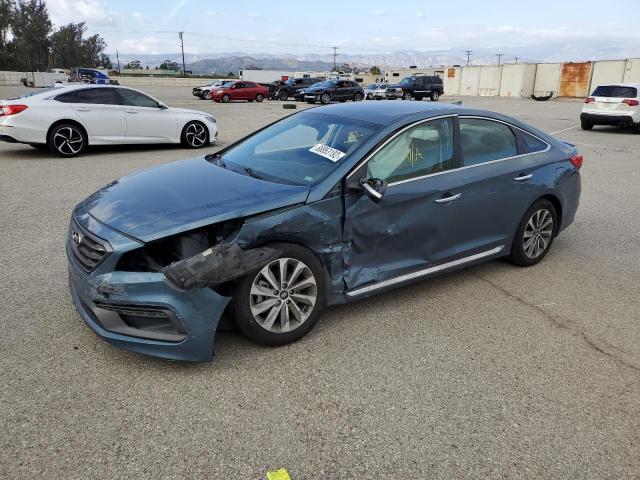 HYUNDAI SONATA SPO 2015 with VIN 5NPE34AF7FH131817 - Photo from auction