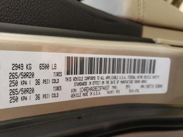 Photo 14 from auction – 2014 DODGE DURANGO SX with VIN 1C4RDHAG9EC974037