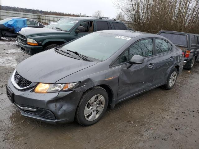 HONDA CIVIC LX 2013 with VIN 19XFB2F5XDE279389 - Photo from auction