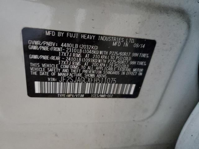 Photo 14 from auction – 2015 SUBARU FORESTER 2 with VIN JF2SJAGCXFH511075