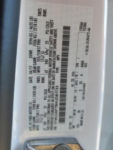 Photo 14 from auction – 2017 FORD ESCAPE S with VIN 1FMCU0F78HUD81733