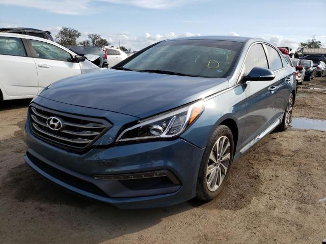 HYUNDAI SONATA SPO 2016 with VIN 5NPE34AF7GH282416 - Photo from auction