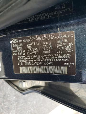 Photo 14 from auction – 2010 HYUNDAI SANTA FE G with VIN 5NMSG3AB5AH335410