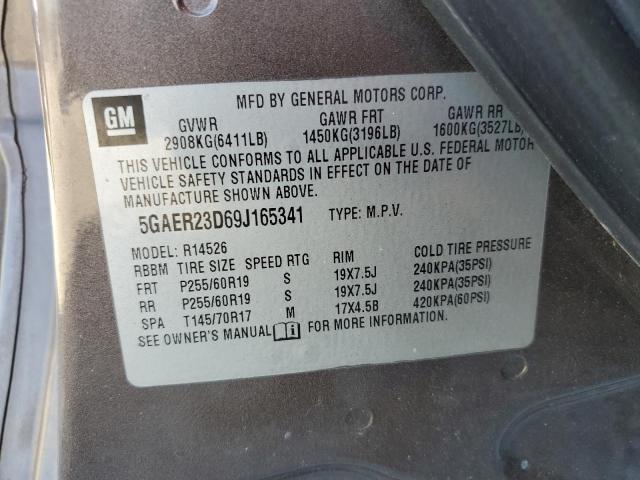 Photo 14 from auction – 2009 BUICK ENCLAVE CX with VIN 5GAER23D69J165341