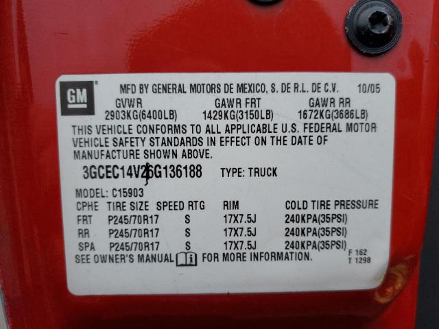 Photo 10 from auction – 2006 CHEVROLET SILVERADO with VIN 3GCEC14V26G136188